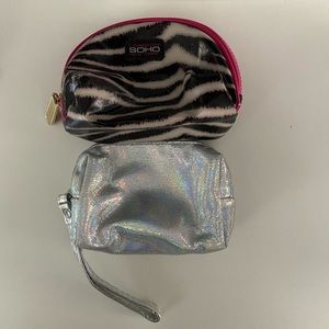Two mini makeup bags